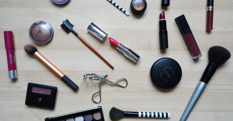 A selection of make-up and accessories