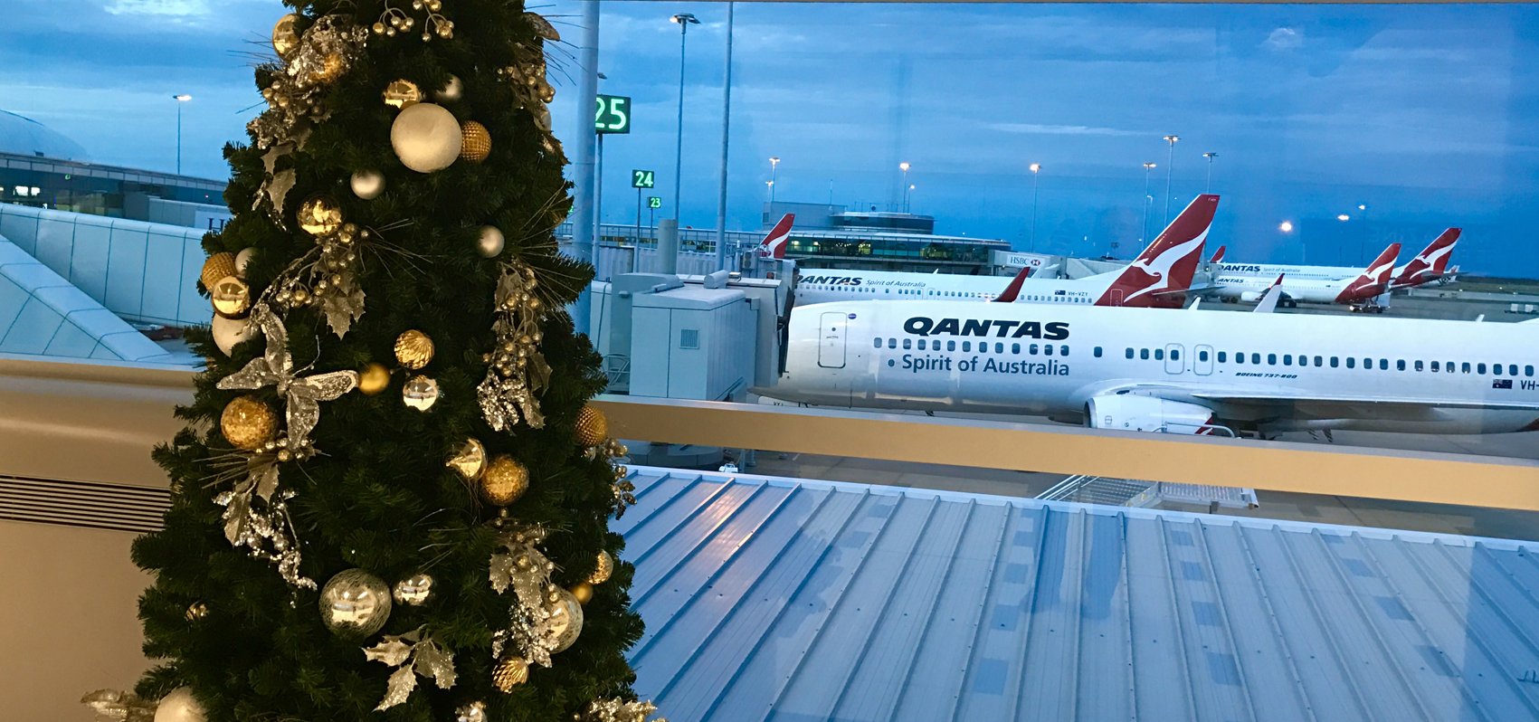 Brisbane airport at christmas