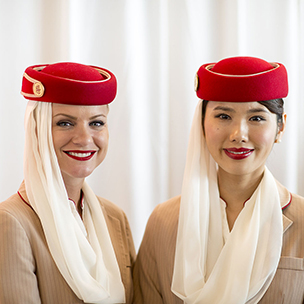 Emirates crew uniform
